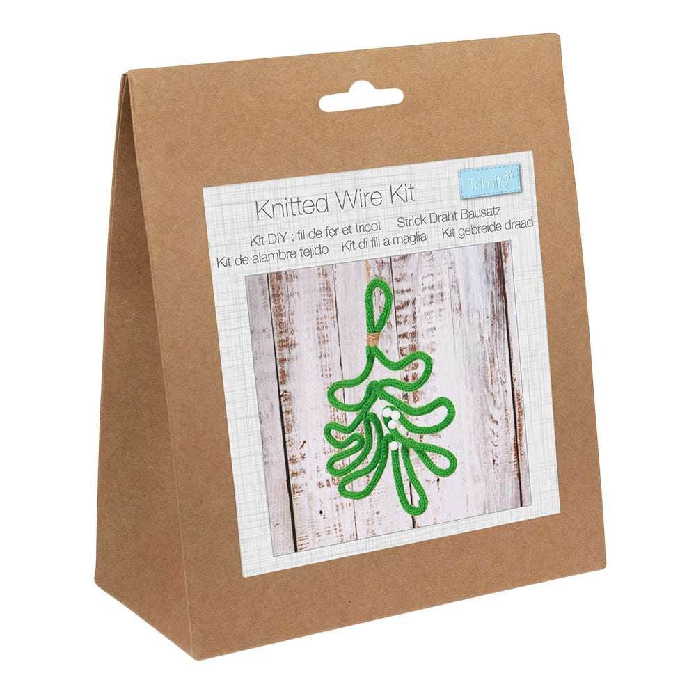 Mistletoe | French Knitting Wire Word Christmas Kit | With Knitting Dolly