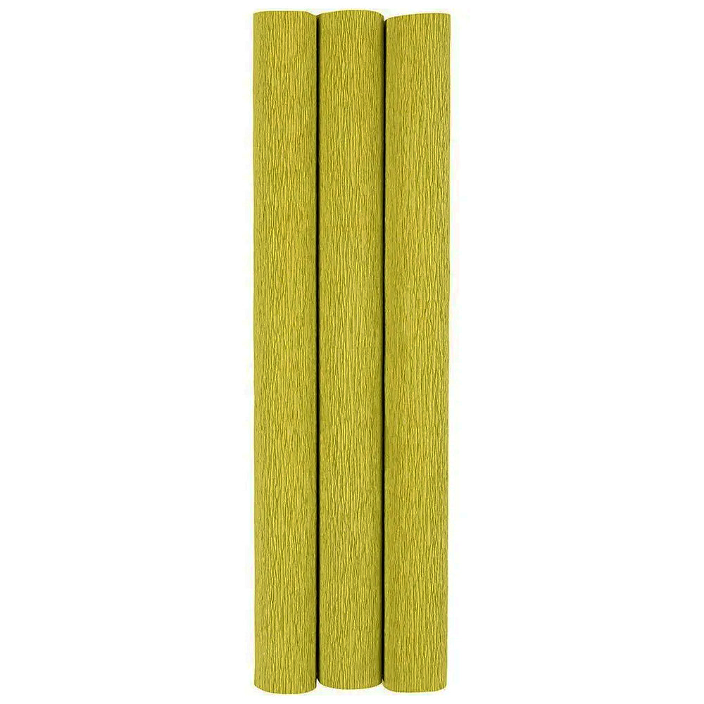 3 Single Colour Crepe Paper Rolls | Flower Making Crafts |  25cm x 60cm