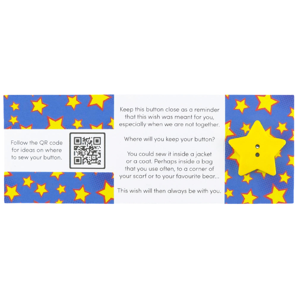 Dad, You’re a Star | Button Wishes Sew On Token | Little Gift | Cracker Filler
