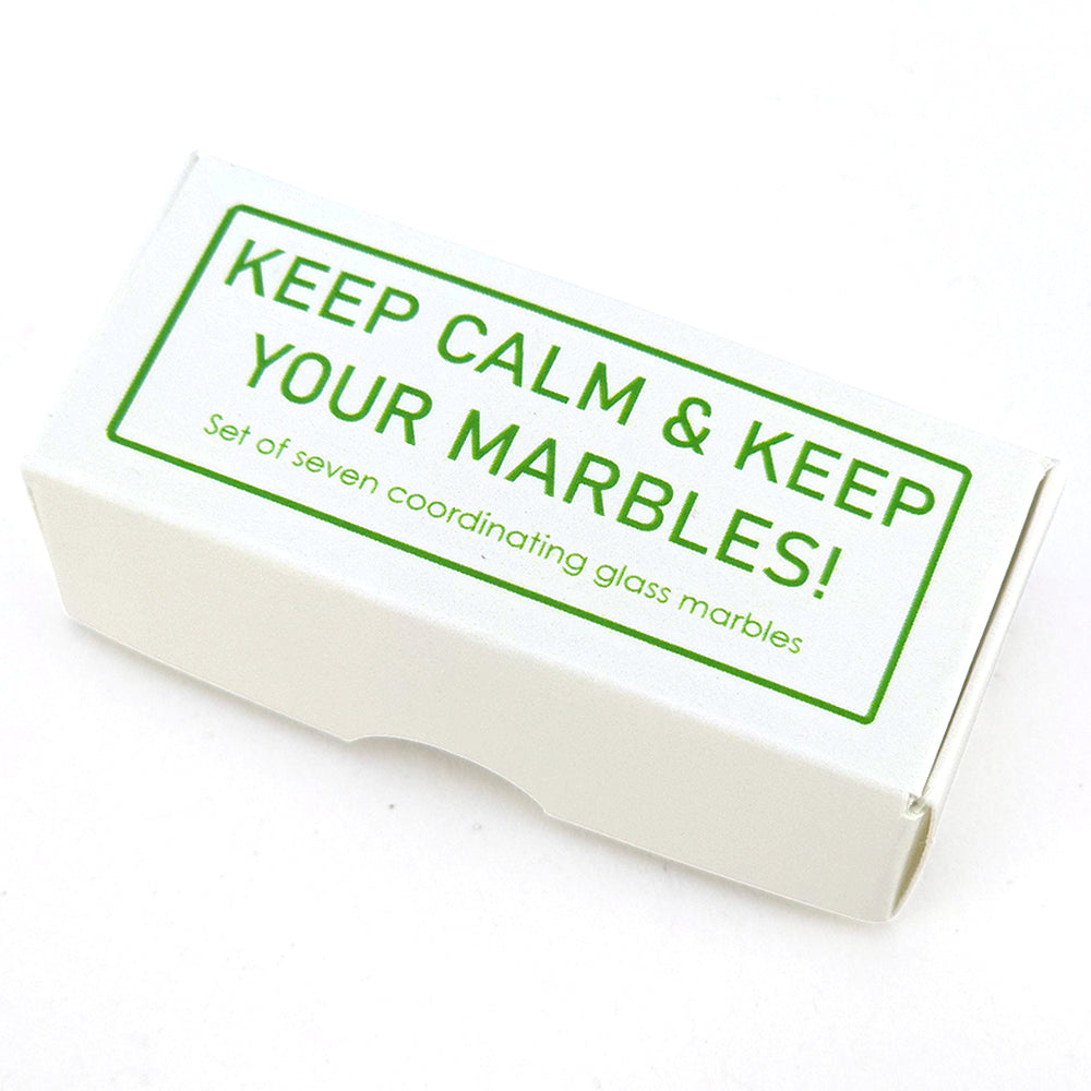 Keep Calm & Keep Your Marbles! | Mini Marble Box for Grown Ups | Cracker Filler