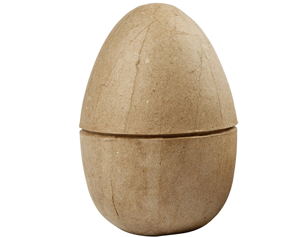 12cm Two-Part Paper Mache Easter Egg | Papier Mache Shapes