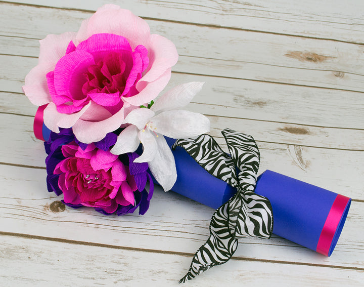 DIY Extra Large Crepe Paper Flower Stencil Set - Rose