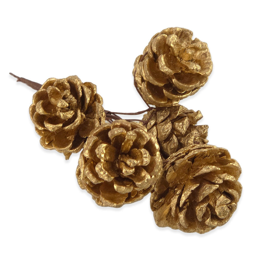 6 Golden Pinecone Picks | Wreath Making &amp; Floristry