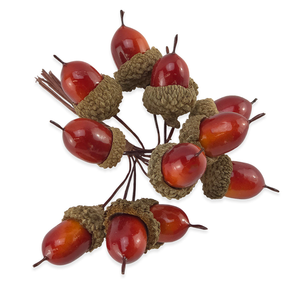 12 Brown Acorn Picks | Wreath Making &amp; Floristry