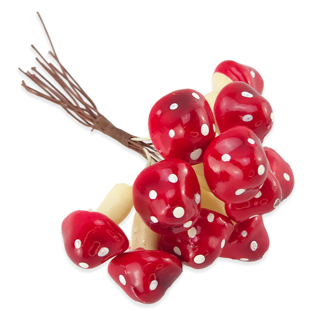 12 Spotty Toadstool Picks | Wreath Making &amp; Floristry