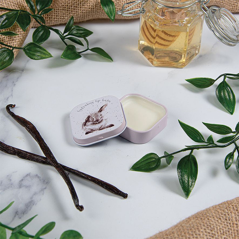 Wrendale Honey & Vanilla Lip Balm in a Tin | Bunny Design | Cracker Filler Gift