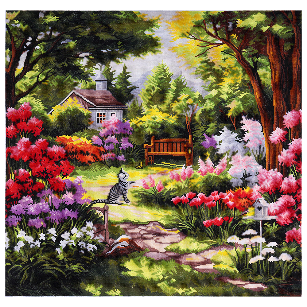 Gorgeous Country Garden | Large Counted Cross Stitch Kit | 50x50cm