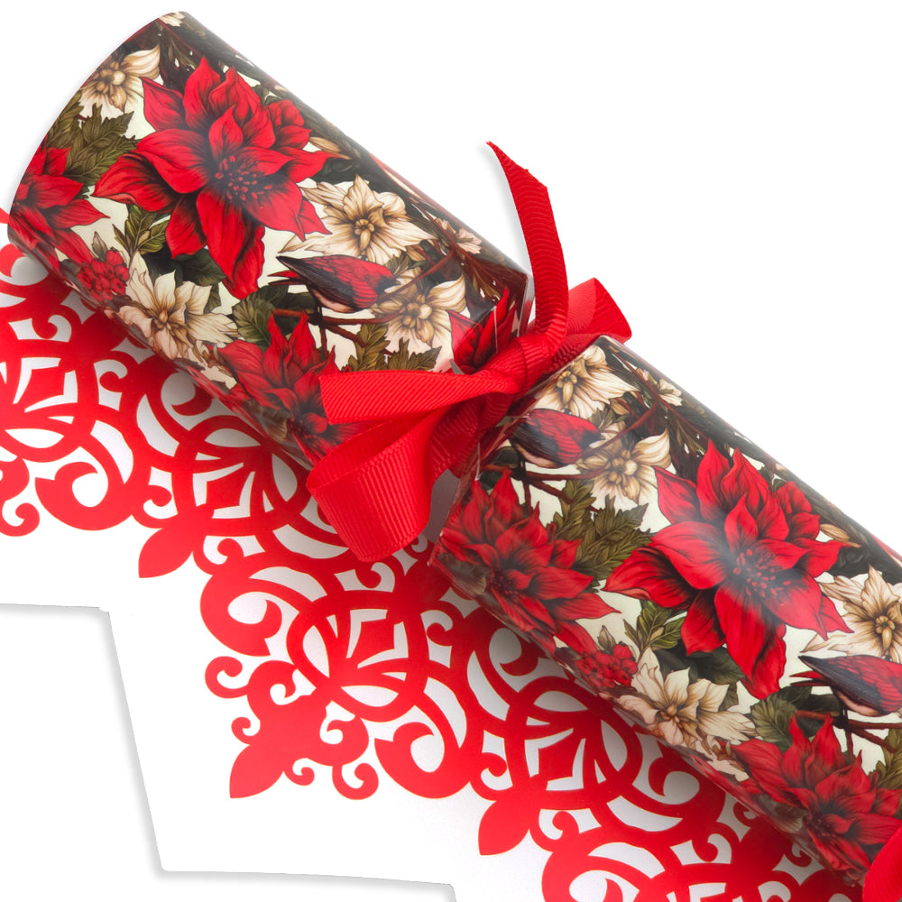 Christmas Poinsettia | William Morris | Cracker Making Craft Kit | Craft Kit