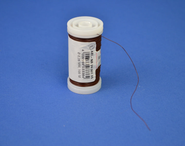 100m Reel Brown Thin Floristry Wire for Crafts - 0.35mm Thick