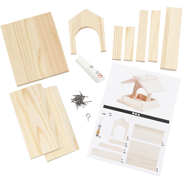Woodworking Garden Simple DIY Bird Feeder Craft Kit - DAMAGED BOX