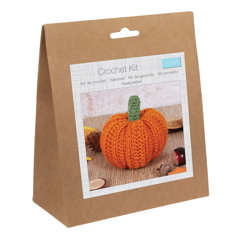 Halloween Pumpkin | Complete Crochet Kit | Makes a 10cm Pumpkin