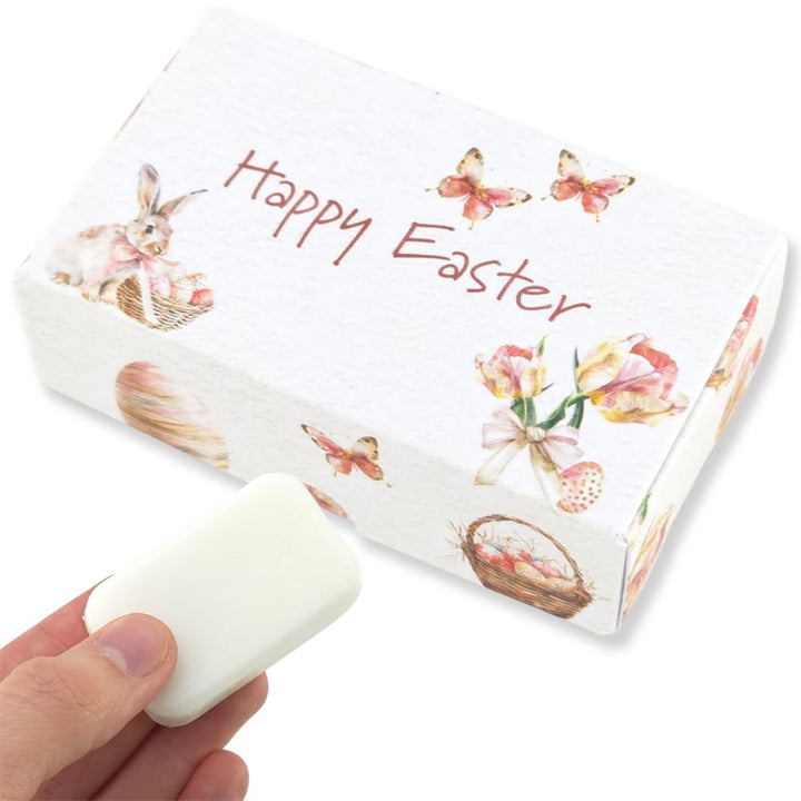 Happy Easter in Pink | Bergamot | 20g Travel Soap Bar | Cracker Filler | Little Gift