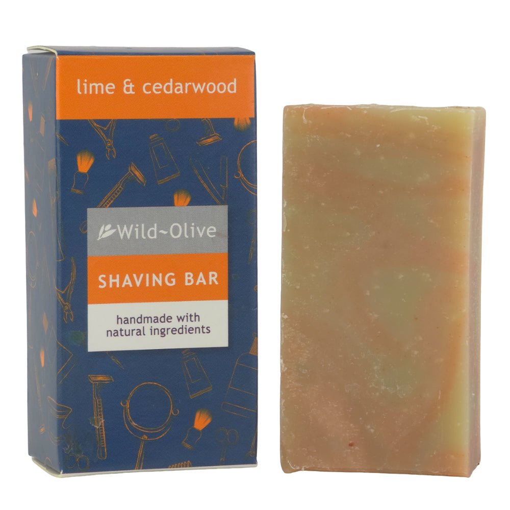 Lime & Cedarwood Shaving | 50g Soap Bar | Mini Gift | Cracker Filler