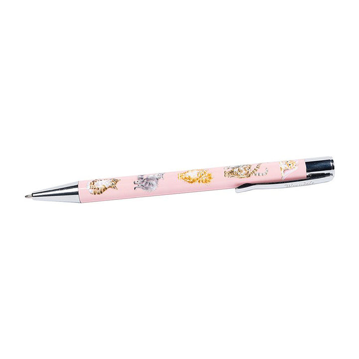 Wrendale Designs Cats Ballpoint Pen in Gift Tube | Cracker Filler | Mini Gift