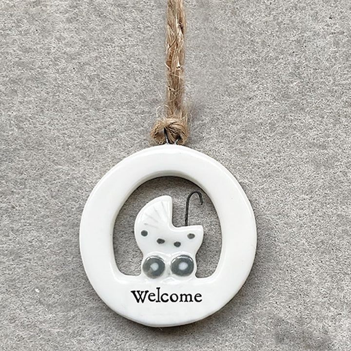 Welcome | Baby | Little Porcelain Ornament | Cracker Filler | Little Gift