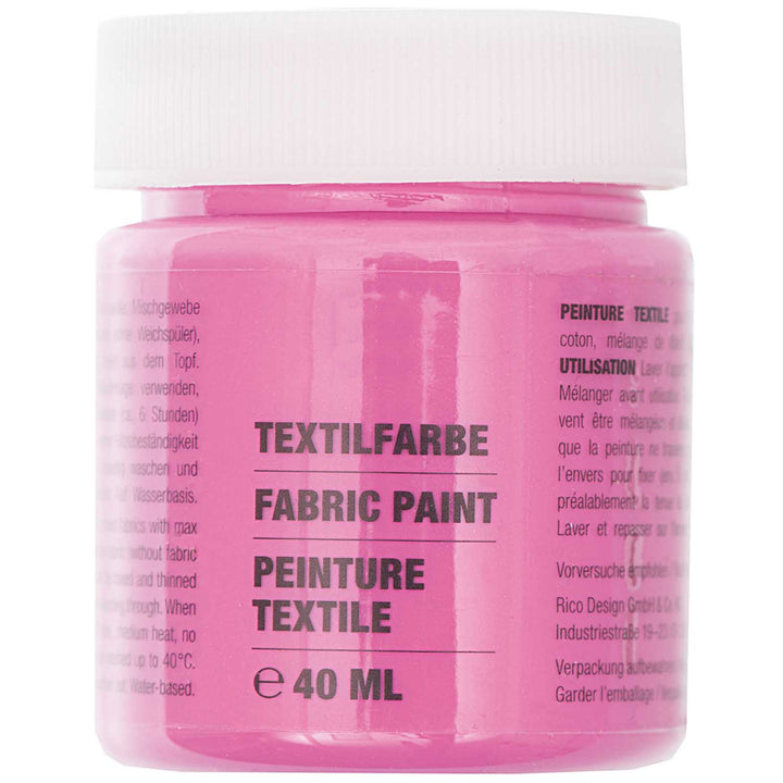 40ml Fabric Paint for Light Fabrics - All Colours