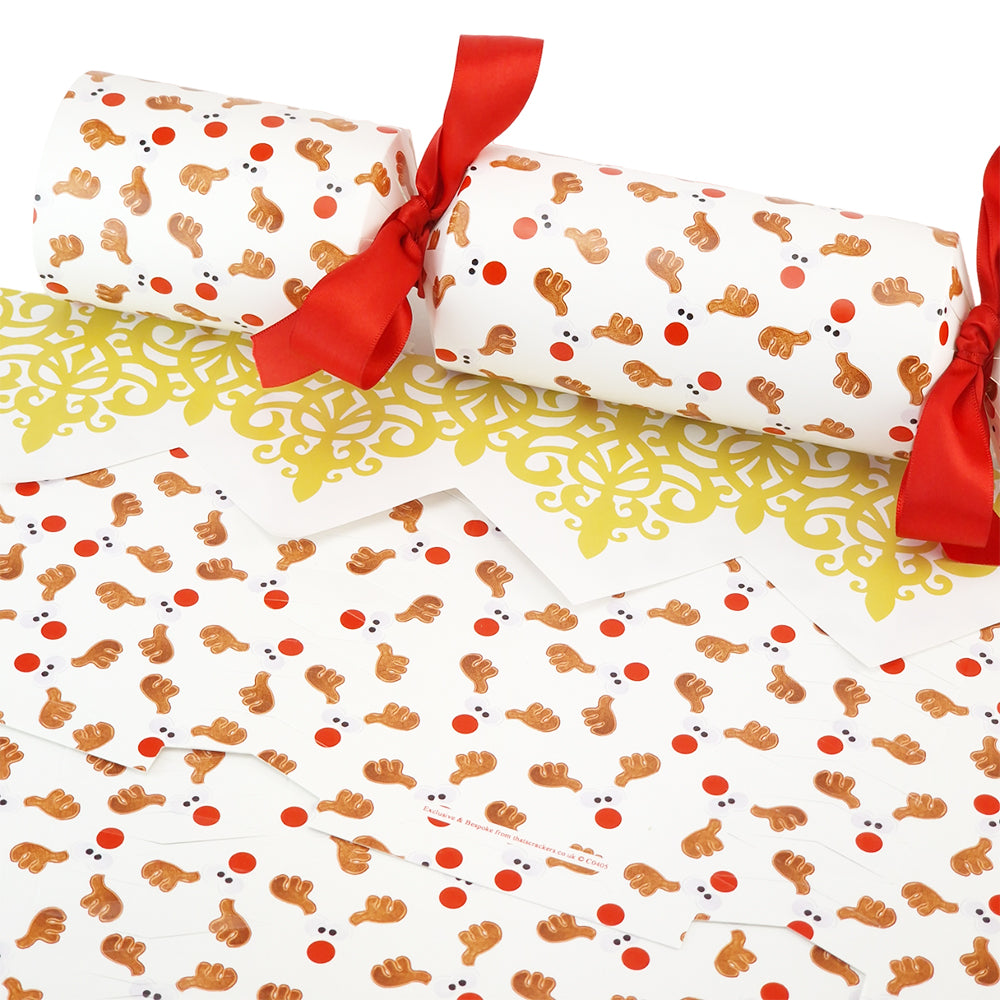 Cheeky Rudolph Christmas Cracker Making Kits - Make & Fill Your Own