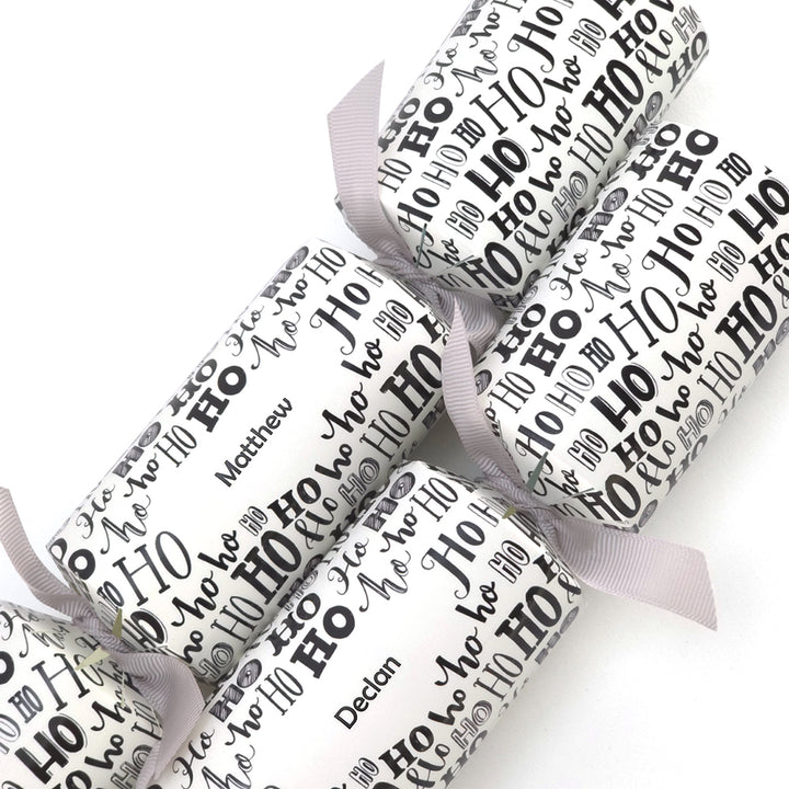 Personalised Cracker Making Craft Kit | Ho Ho Ho | Makes 4 or 6 Crackers