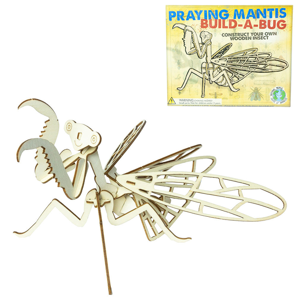 Praying Mantis | Wooden Construction Kit for Kids | No Glue | Crafty Gift Idea