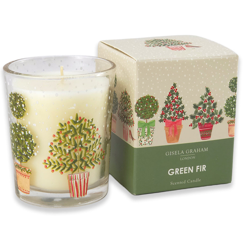 Christmas Topiary Scented Candle | Gisela Graham | Boxed Gift | 6cm Tall