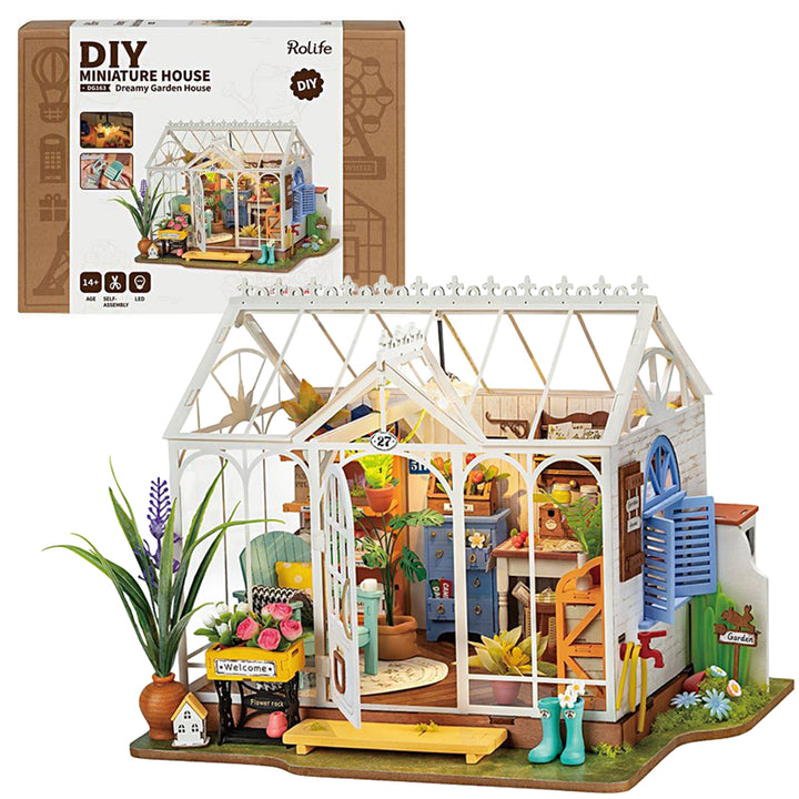 Greenhouse Room Luxury Miniature DIY Kit | Craft Kit 14+ &amp; Adults