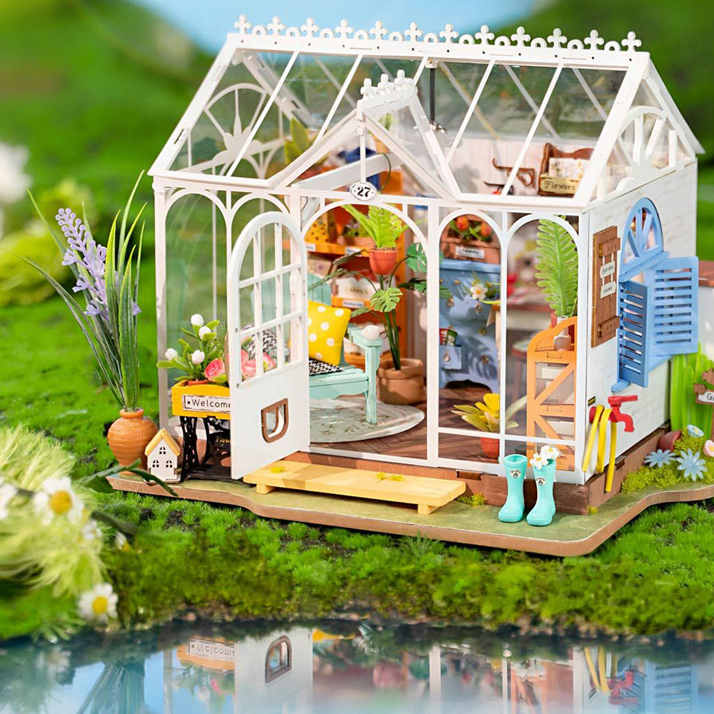 Greenhouse Room Luxury Miniature DIY Kit | Craft Kit 14+ &amp; Adults