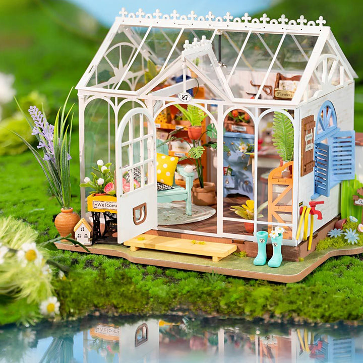Greenhouse Room Luxury Miniature DIY Kit | Craft Kit 14+ &amp; Adults