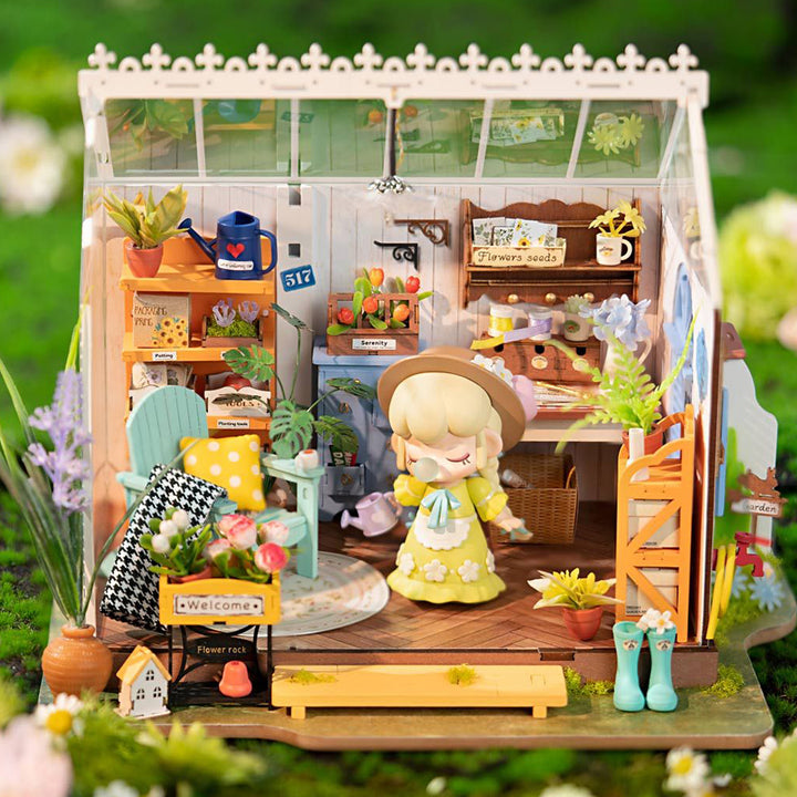 Greenhouse Room Luxury Miniature DIY Kit | Craft Kit 14+ &amp; Adults