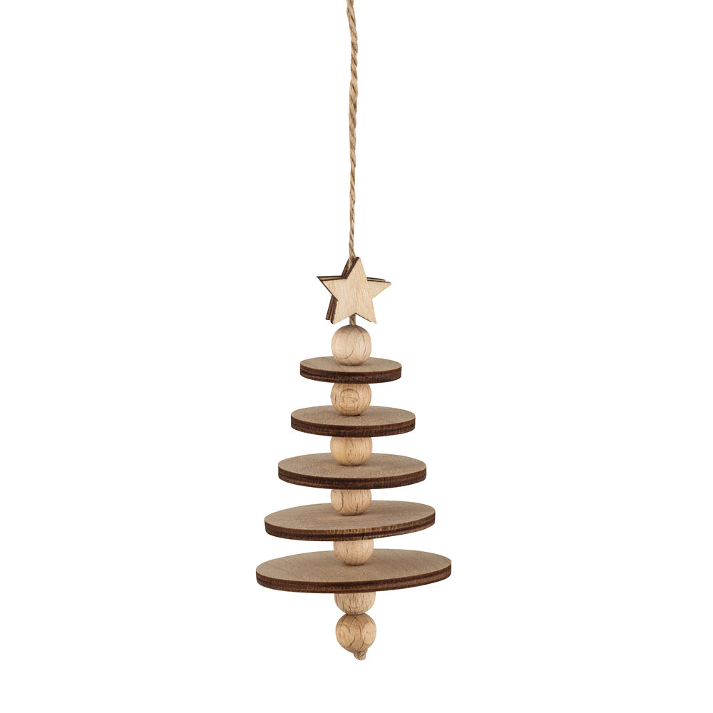 Make Your Own Wooden Tree Pendant | Christmas Decoration
