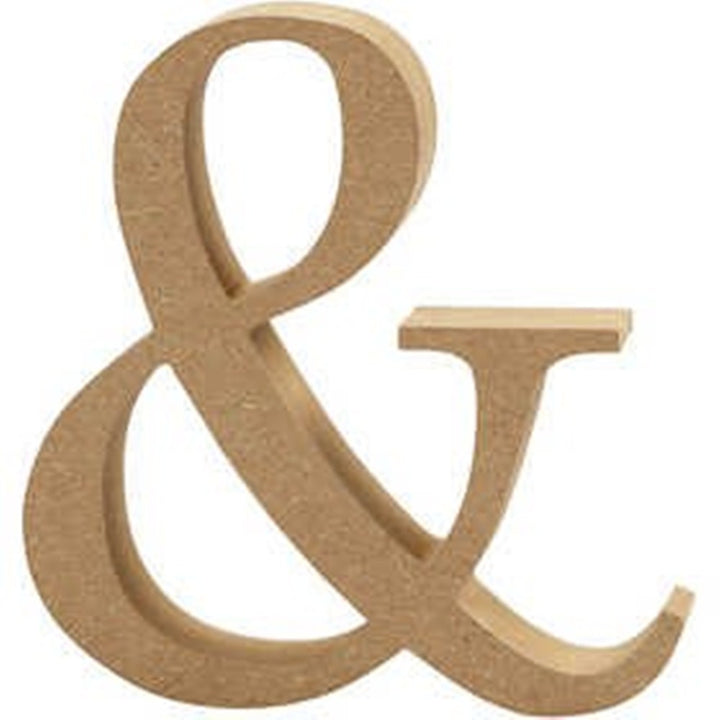 Medium 8cm Wooden MDF Letters, Numbers & Symbols | Wood Shapes for Crafts