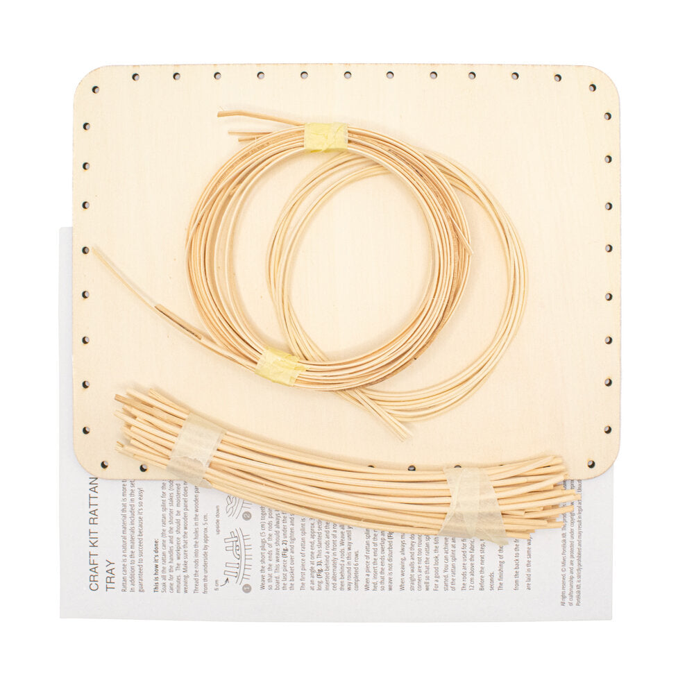 Tray With Handles | Basket Making Kit | Rattan Basket Craft Kit