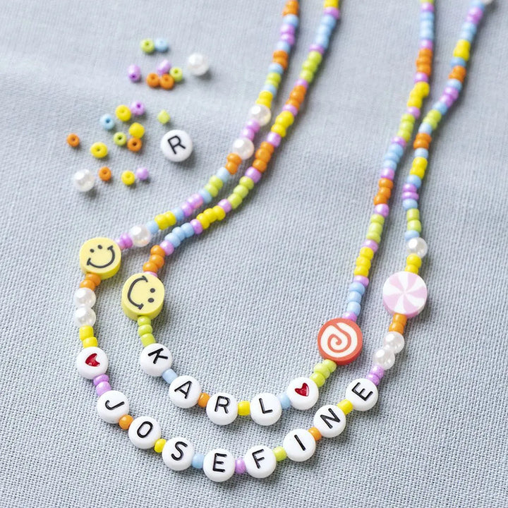 Letters Necklace | Mini Jewellery Craft Kit for Kids | Makes 2