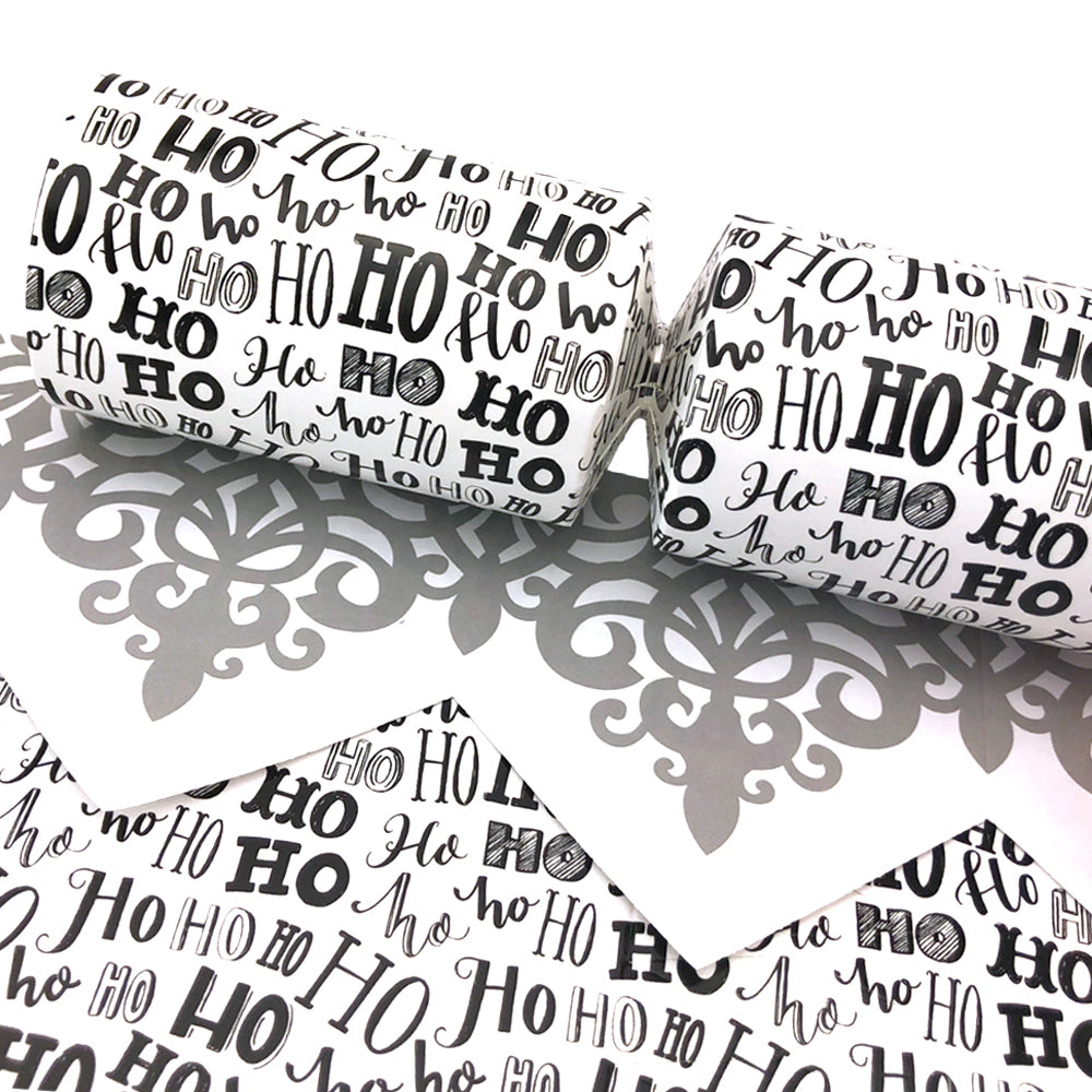 Ho Ho Ho Print | Christmas Cracker Making Craft Kit | Make &amp; Fill Your Own