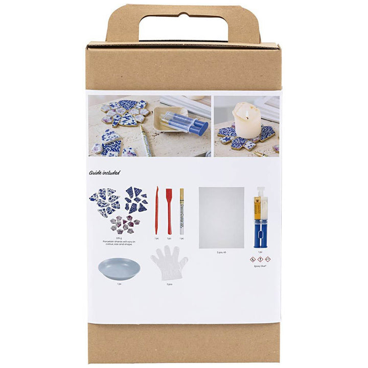 Kintsugi Complete Craft Kit | Makes 2 Coasters | Adult Crafts