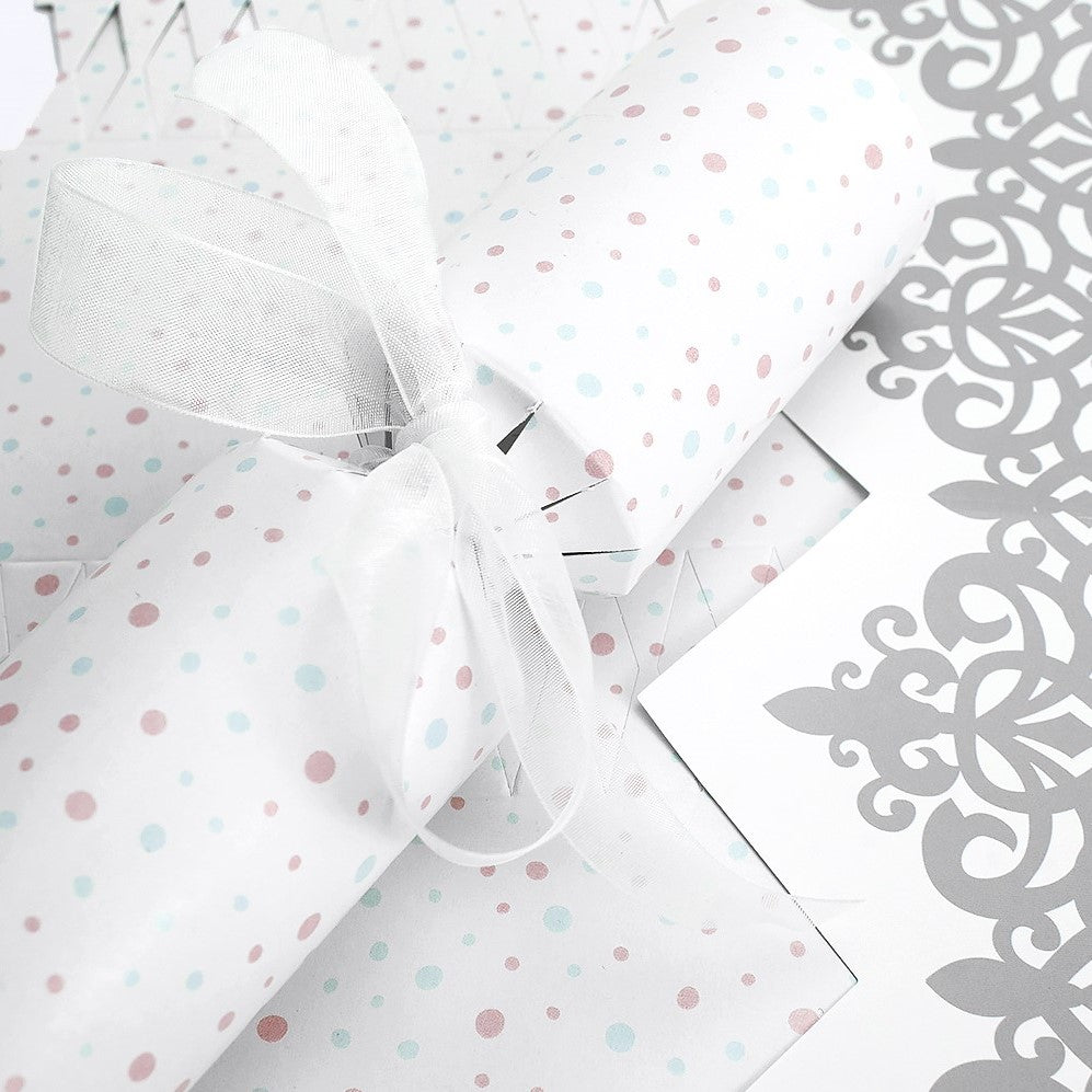 Gender Reveal Polka Dots | Cracker Making Craft Kit | Make &amp; Fill Your Own