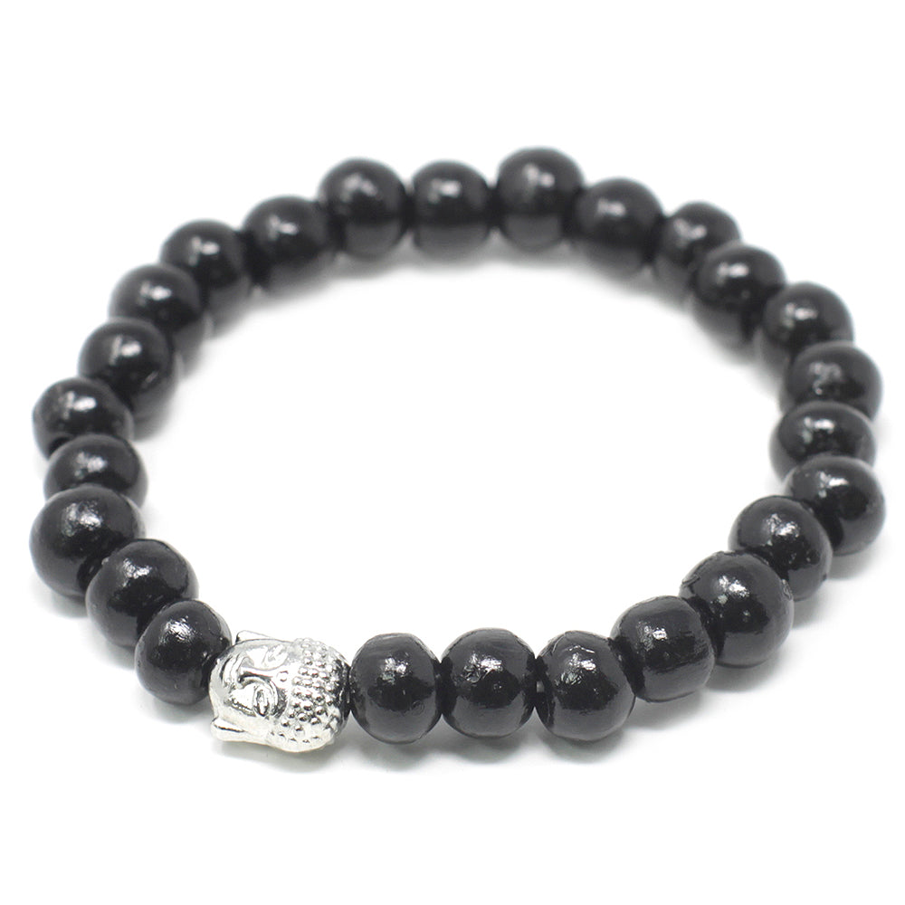 Darkwood Beads & Buddha Bracelet | Mini Gift | Cracker Filler