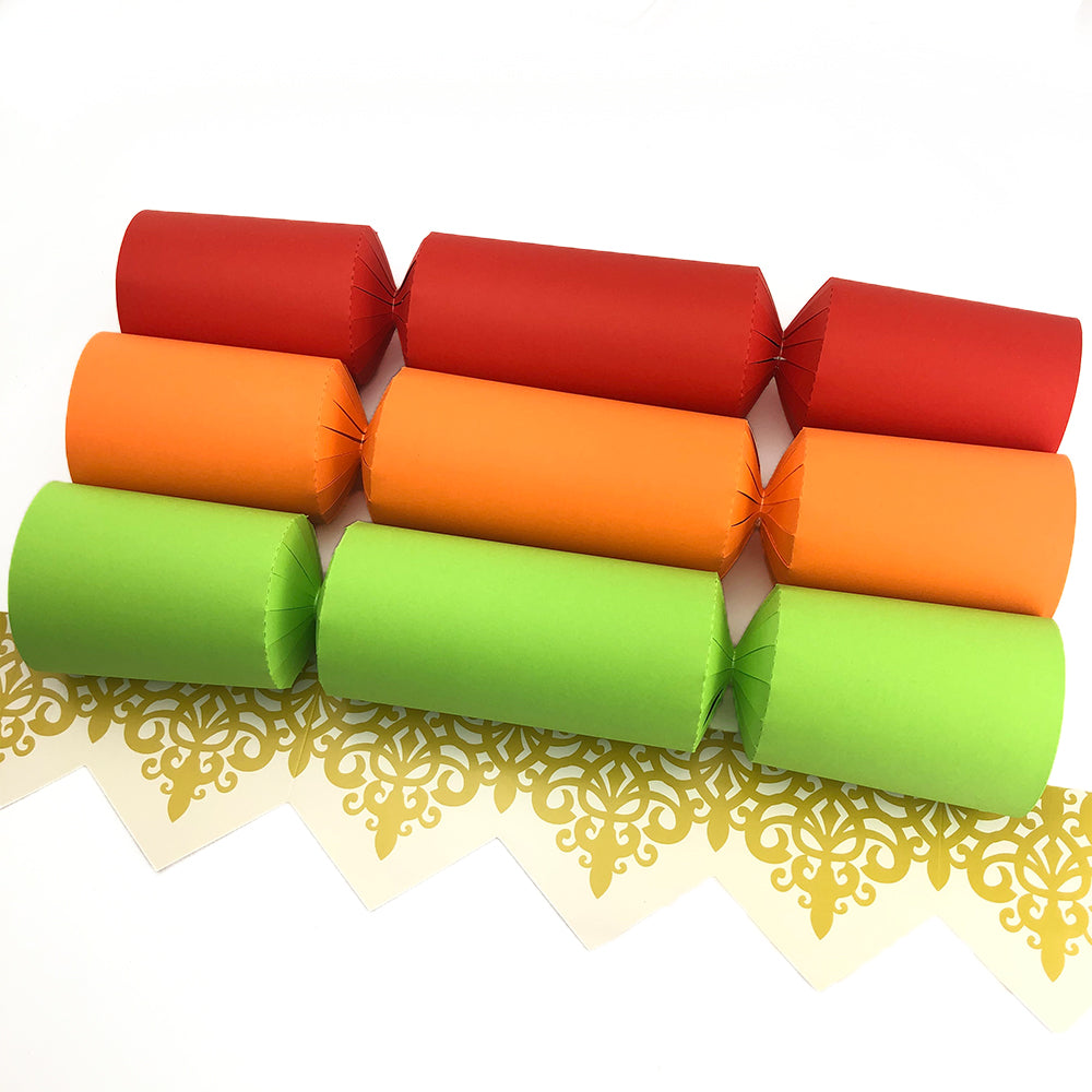 Fruity Tones | Craft Kit to Make 12 Crackers | Recyclable | Optional Raffia