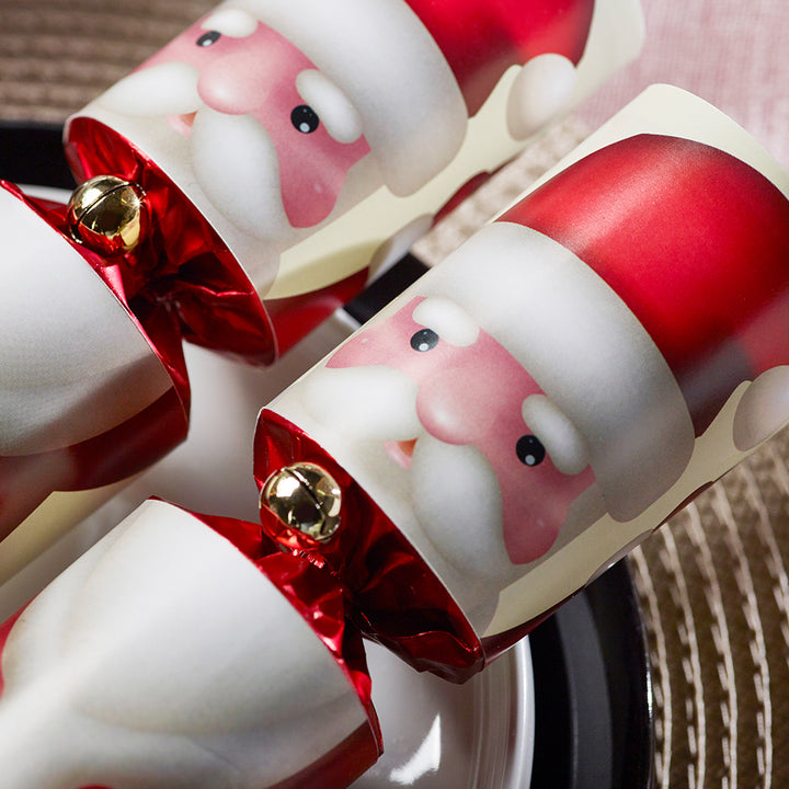 12 Classic Father Christmas Crackers | 30cm | Filled with Non-Plastic Gifts