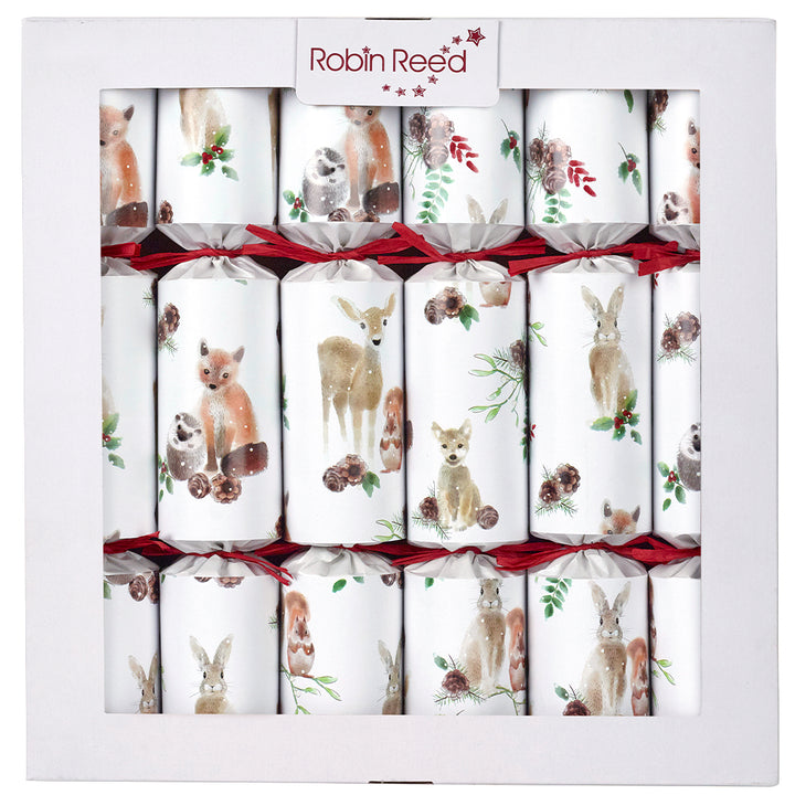 6 Eco Forest Cuties Christmas Crackers | 30cm | Filled with Flower Seeds