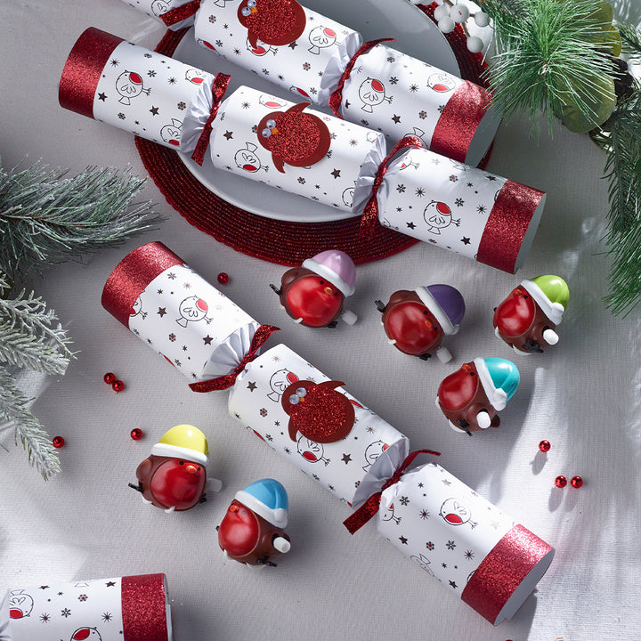 Racing Robin Game | Chunky Christmas Crackers | 6 Pack | Ready Made