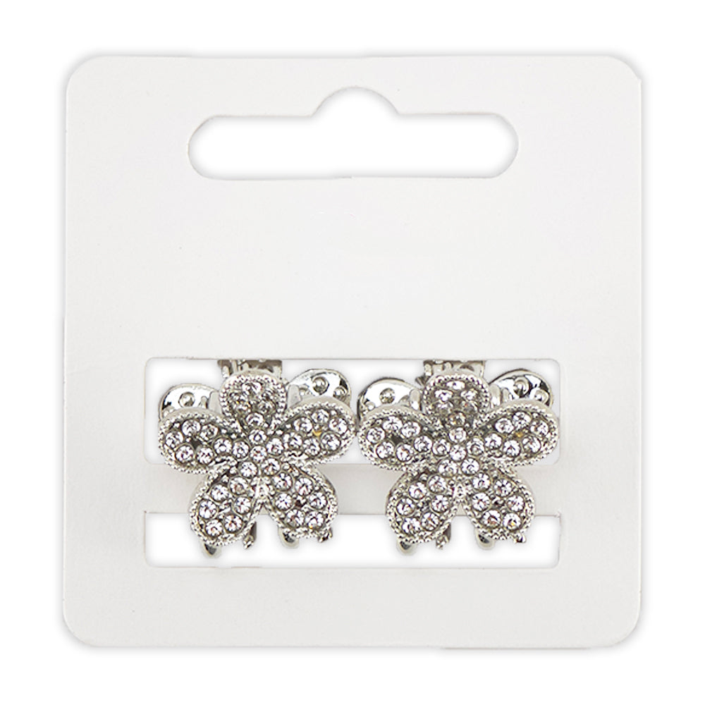 Diamante Daisy Hair Clamps | Pair | Little Gift | Cracker Filler