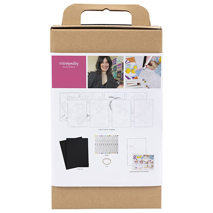 Colouring Craft Kit | Colour by Numbers with Markers | Adults &amp; Older Kids