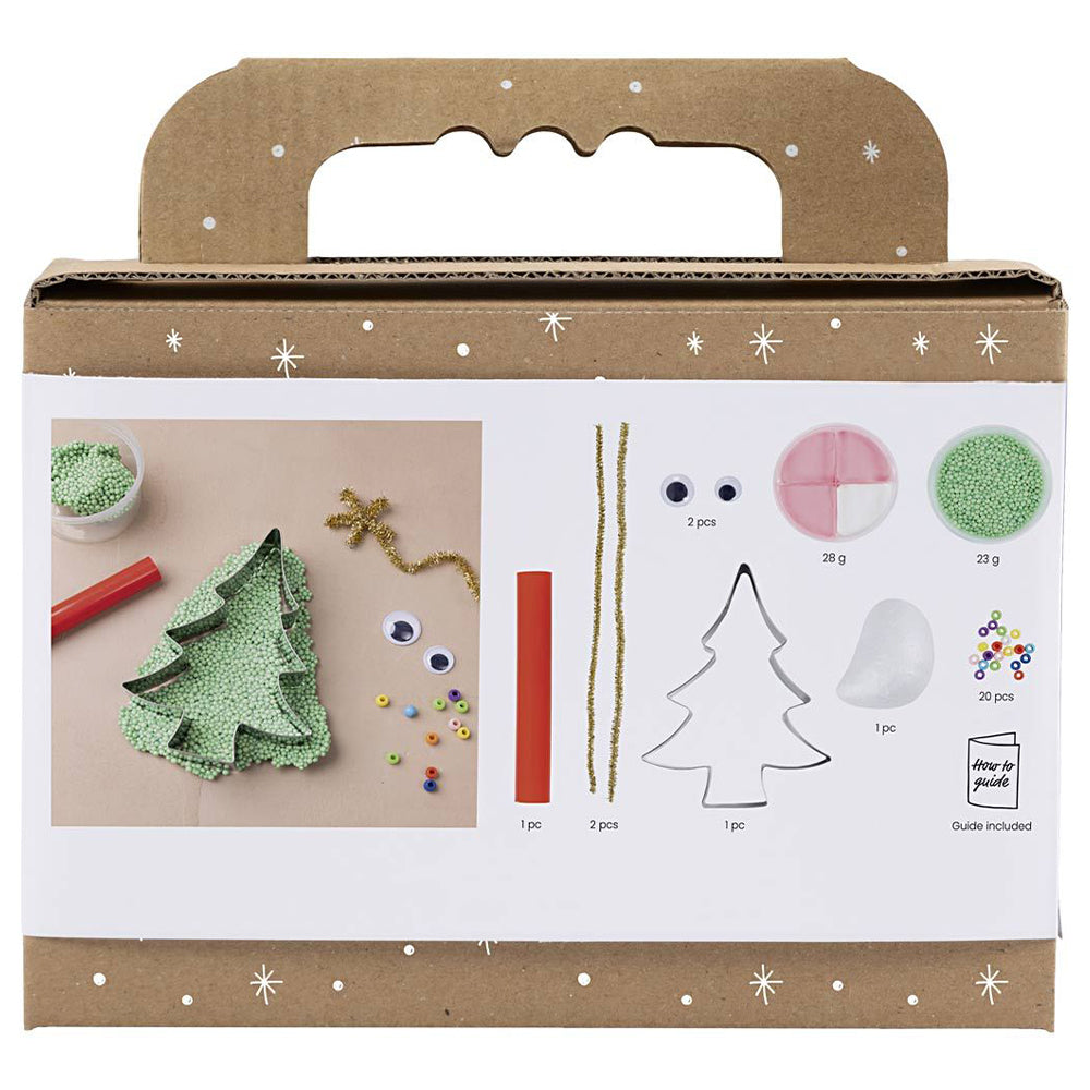 Pink Christmas Tree Monster | Kids Complete Modelling Craft Kit | Makes 1