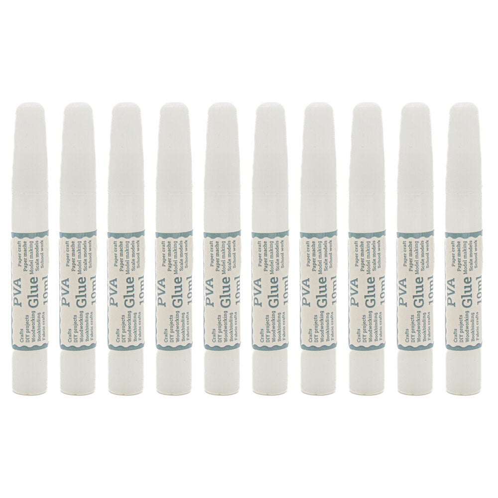 10 PVA Glue Pens for Kids Crafts | 10ml in Each