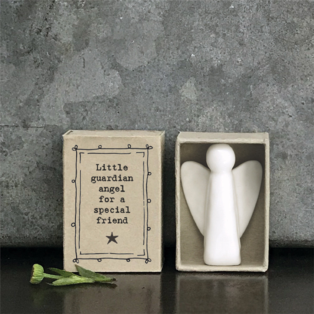 Guardian Angel for a Special Friend | Ceramic Angel | Cracker Filler | Mini Gift