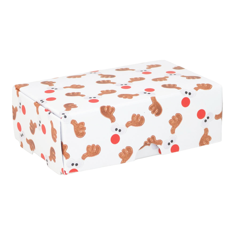 Cheeky Rudolph | Little Gift Box | Soap Bar Sized | Single or 6 Boxes | 57x88x30mm