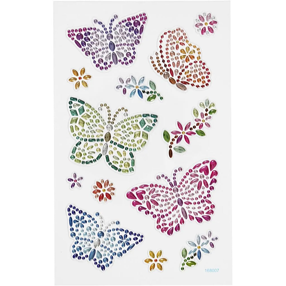Butterflies | Jewelled Diamond Stickers | For Kids & Adults