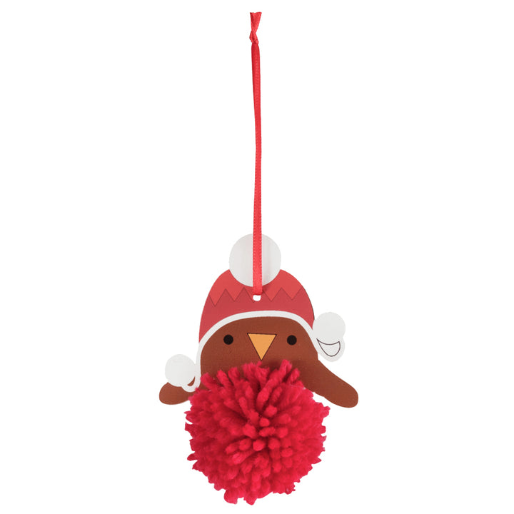 Robin Pom Pom Hanging Christmas Ornament Craft Kit