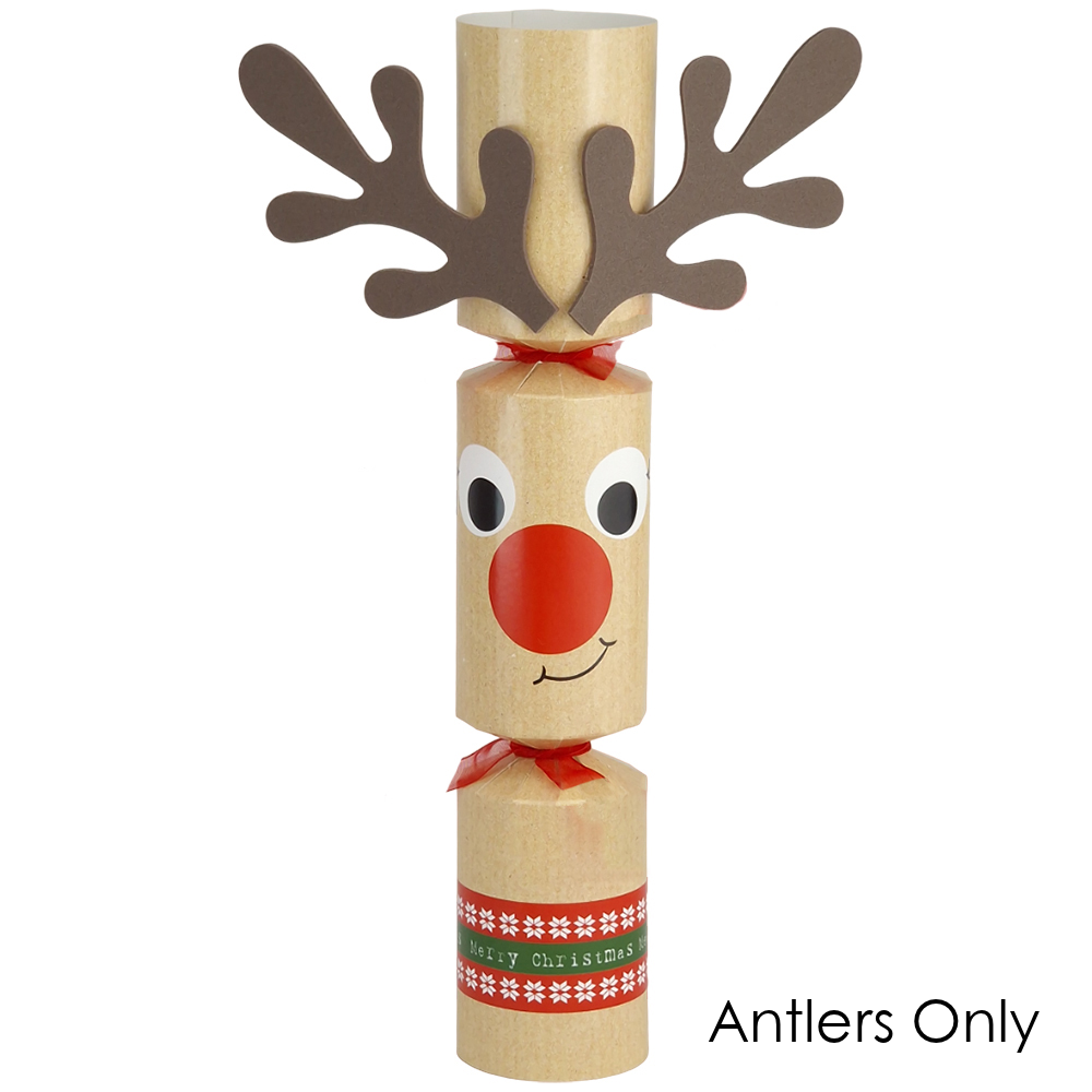 Build Your Own | 6 Standy Uppy Rudolph Christmas Crackers | Craft Kit