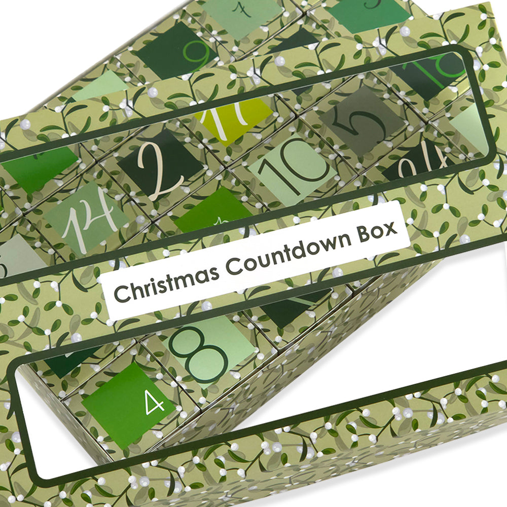 Advent Calendar Making Kit | 24 Cube Boxes &amp; Outer Box | Simply Mistletoe